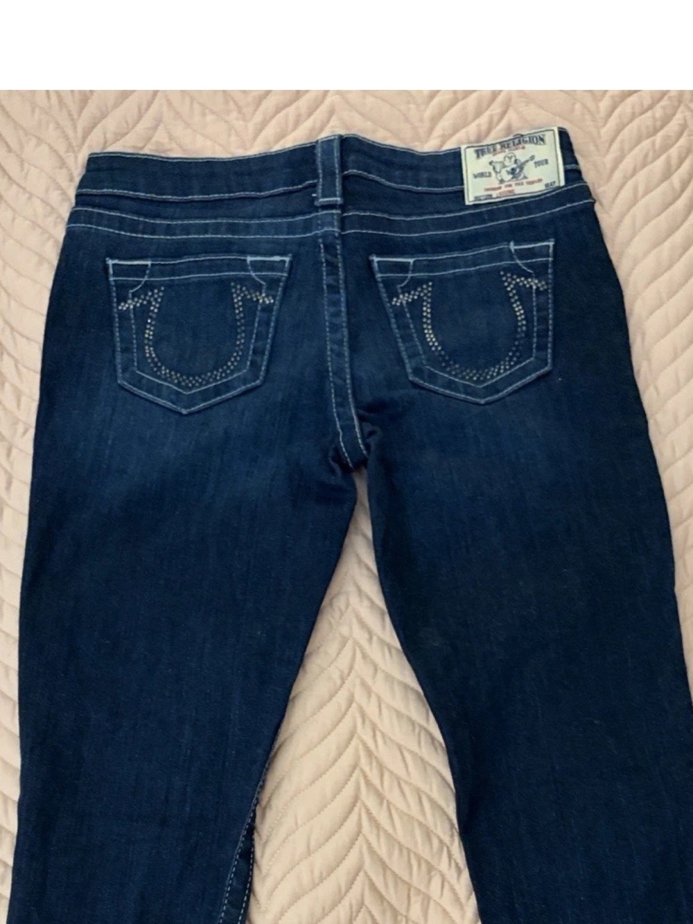 True Religion Skinny Legging Stretch Jeans Women Size 27 Dark Wash